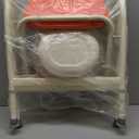 Foldable Bedside Commode,304 Steel Portable Toilet for Adults