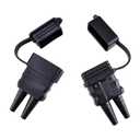 Waterproof Cover for Battery Quick Connect/Disconnect IP67 Rated for 6-12 Gauge Wire Connectors Ideal for Winch, Automotive, Marine, Outdoor Use (Red)