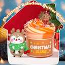 Christmas Slime Kit - 24 Pack Slime Party Favors for Kids, Xmas Stickers & Charms, Christmas Stocking Stuffers for Kids, Super Soft, Non-Sticky, DIY Surprise Slime for Girls & Boys