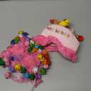 Happy Birthday Porch Goose Outfits, Cake Hat and Tutu Collar