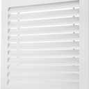 PATIKIL 16" x 16" Aluminum Return Grille, Air Supply Vent Cover Linear Bar Ventilation Grille for Sidewall Wall Ceiling HVAC System, Outer Size: 17.7" x 17.7", White