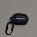 SURITCH Cases for Beats Solo Buds 2024 Case Cover, Magnetic Protective Covers for Beats Solo Buds Wireless Earbuds, Rugged Bumper Case with Magnetic Lok & Carabiner & Keyring & Cleaning Kit, Navy