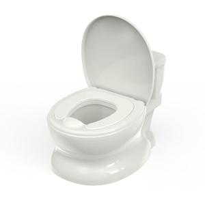 Realistic Potty Training Toilet - Flushing Sounds, Wipes Storage, Disposable Liners, Easy to Clean for Toddler Boys and Girls, White