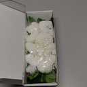 SITUMEIZI 12 Pcs White Artificial Chrysanthemums Flowers Ball Flower Fake Mums Silk for Wedding Home Kitchen Decoration Floral Arrangement