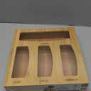 Ziplock Bag Organizer for Kitchen Plastic Bag Storage, Premium Bamboo Organizer, Food Storage Bag Holders for Gallon, Quart, Sandwich and Snack Variety Size Bag