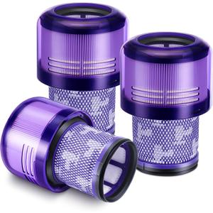 3 Pack V11 Filters Replacement for Dyson, Vacuum Filters Replacement Compatible with Dyson V11 Animal Torque Drive Complete V15 Detect Cordless Vacuum, Replace Part # 970013-02