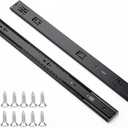 Ravinte 20 Inch Soft Close Drawer Slides 1 Pairs 2 Pack Black Full Extension Ball Bearing Drawer Glide Side Mount