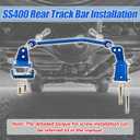 SS400 Adjustable Rear Trac Bar Replacement for Ford F53 1989-1998 V8 and 1998-2020 V10 with 16K-18K GVWR,SS400 Rear Track Bar.