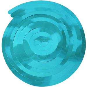 10 Pack Ceiling Swirl Foil Decorations Turquoise Hanging Swirl Shiny Spiral Foil Party Swirl Plastic Steamer for Wedding, Christmas, Birthday, Graduation, Party Decor