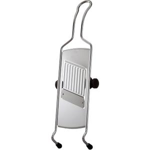 Rosle 95028 Stainless Steel Adjustable Gourmet Food Slicer Hand-Held Mandoline With Hand Guard
