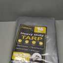 Tarp 10x20FT, 16 Mil Large Tarp, Tarps Heavy Duty Waterproof with Grommets Every 23.6", 420D Thick Plastic Tarp, UV Resistant Tear&Fade Resistant, Reinforced Edges for Outdoor Pool Camp Tent