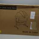 Baby Bassinet, Baby Basinet Bedside Sleeper, Easy to Fold Portable Crib Side Bassinet 2025new Style Girl/boy bassinets (Dark Gray)