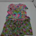 INTIMO Scooby-Doo Womens' Mystery Machine Tie Dye Sleep Pajama Set Short L