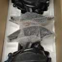 Nilight Headlight Assembly for 2005 2006 Toyota Tundra 4 Door Double Crew Cab 2005 2006 2007 Sequoia Pickup Replacement Black Housing Amber Reflector Driver and Passenger Side