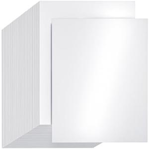 CreGear 100 Sheets White Shimmer Cardstock Printer Paper 8.5 x 11, 78lb/210gsm Glossy Card Stock, Premium Pearl Cardstock, Double Side Pearlescent Paper for DIY Craft, Christmas Card Making,Invitation