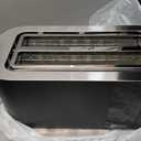 Balter Toaster 4 Slice Wide Slot, Bagel Function, Long Slot, Stainless Steel, Touch Screen, Built-in Rack, Extra-Wide 1.5" Slots for Thick Breads & Bagel, Timer, BPA-Free, Removable Tray, Black