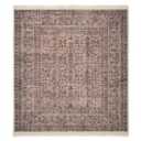 Color & Geometry 8x10 Machine Washable Low Pile Area Rugs for Living Room, Thin Soft Bohemian - Vintage Area Carpet with Non Slip TPE Backing for Bedroom, Dining Room, Brown