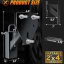 Stake Pocket Spare Tire Mount, Trailer Spare Tire Mount Fit 4 5 6 8 Lugs Trailer Wheels On 4", 4.5", 4.75", 5", 5.5", 6", 6.5" Bolt PatternsCapacity 150 Lbs, Fits 2x4 Stake Pocket