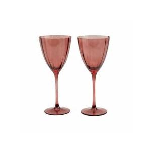 Table Tops Gallery Harvest Bordeaux Waves Wine Glass Set