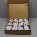 DN DECONATION Brown Glass Christmas Ball Ornaments, Set of 9, 3' Hanging Christmas Baubles for Xmas Tree Decoration, Wedding Party Gift