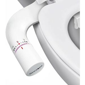 Ultra-Slim Bidet Attachment for Toilet Easy to install - Dual Nozzle (Frontal & Rear Wash) with Adjustable Cold Water Pressure - Fresh Cleanliness Home Gifts for Women (Rose Gold)