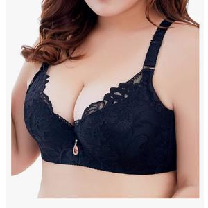 CAHL&FAUO Push Up Bra for Women Plus Size Lace Brassiere Wide Back Underwire Bra 36/80 Black CAHL&FAUO Push Up Bra for Women Plus Size Lace Brassiere Wide Back Underwire Bra 36/80 Black