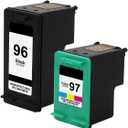 HP 67 Tri-Color Ink Cartridges High/Standard Yield 2 Per Pack, 67XL Black, Cyan, Magenta, Yellow
