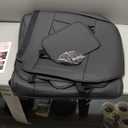 TIEHESYT Black Car Seat Covers Full Set, Breathable Leather Automotive Front and Rear Seat Covers & Headrest for Comfortable Driving, Universal Auto Interior Fit for Most Kinds of Vehicles, Cars