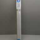 Allesin Motorized Zebra Blinds with Remote, Electric Dual-Layer Shades with Dry Battery-Powered, Smart Window Blind with Privacy Light Control (White 31" W x 72" H)