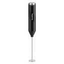 Bonsenkitchen Powerful Milk Frother for Coffee, Fast Handheld Drink Mixer with Stainless Steel Whisk, Battery Operated Hand Frother Stirrer Wand-Black