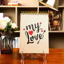 HESTYA 2 Pcs 9.8" Acrylic Easels, Plate Stands Photo Picture Frame Holders for Weddings, Birthdays, Home Decor & Table Display(Clear)