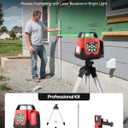 VEVOR Rotary Laser Level Kit, 2000ft 360-Degree Self Leveling Green Horizontal Laser Transit,with Tripod,Receiver,Remote Control, Scale, Toolcase, IP66 Rating Waterproof, 0.80in/100ft for Construction