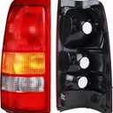 Boine Tail Light Compatible With 1999-2002 Chevy Silverado 1500 2500 3500 1999-2006 GMC Sierra 1500 2500 3500 Driver and Passenger Side Rear Light Brake Lamps