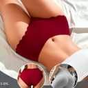 Seamless Underwear for Women High Waisted No Show Panties Ladies Sexy High Cut Cheeky Bikini Tagless Stretch V-Waist (Multicolored-7pack-a)