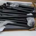 Aheaplus Industrial Pipe Clothes Rack with Top Shelf, 73In Space-Saving Wall Mounted Clothing Rack, 2 Tiers Heavy Duty Pipe Clothing Shelves with Hanging Rod for Laundry Room, Closet Storage, Black