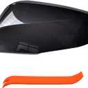 Left Driver Side Mirror Cover Cap Compatible with Toyota Corolla Cross 2022-2024 Glossy Black