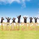 Aurelema 8 Pcs 4 ft Prom Grad 2026 Marquee Light Letters Numbers Class of 2026 Large Sign LED Number Letter with String Lights for High School College Graduation Decorations Party(Gard 2026)
