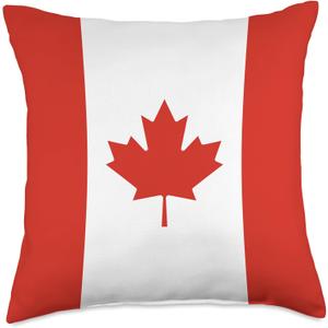 Canada Flag Canadian Flag Throw Pillow (18x18)