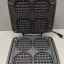 Dash Multi Mini Waffle Maker- Quad Waffle Maker for Family Breakfasts - Dual Nonstick Heating Plates & Easy-Release Surface - Compact & Fast-Heating - Aqua