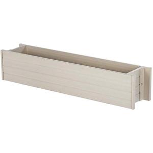 ECOFLEX 36" Window Box Planter, Moisture Resistant Outdoor Flower Box for Windows, Railings, or Fences, Weather Resistant Composite, No Tools Needed
