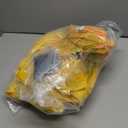 TrelaCo 2 Sets Halloween Cosplay Costumes Yellow Hazmat Suit Jumpsuit for Adult Men Disposable Protective Coverall Suit with Shoe Cover and Glove Breathable Paint Coverall,XL