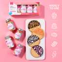 Pink Sprinkles Set, Sujoygar Edible Valentines Cake Sprinkles, Fancy Pink Gold White Sprinkles Mix for Cake Decorating Cupcakes Toppers Baking Cookies Ice Cream Dounts Wedding Decoration (7.04 Oz) (Single)
