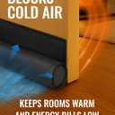 Everlasting Comfort One Sided Door Draft Stopper for Bottom of Doors - Quick Install Sound Proofing Strip Gap Filler, Cold Air & Noise Blocker Sweep for Home, Bedroom and Apartment- Fits 36" Doors