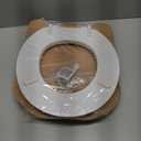 Mayfair Padded Toilet Seat, Cushioned Soft Vinyl over Wood Core Seat, Secure Hinges, Easy Clean, Made in USA, Round, White