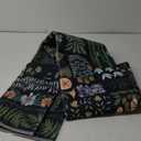 Floral Boho 3x5 Black Bathroom Entryway Kitchen Rug Non Slip Washable, Botanical Flower Area Rugs for Bedroom, Soft Modern Indoor Throw Carpet for Laundry Living Room Entrance (Black,3 x 5)