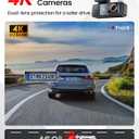 TECXLERON Dash Cam, 4K Full HD Dash Camera for Cars, Built-in GPS and Wi-Fi, 64GB SD Card Included, 160° Wide Angle Lens, Night Vision, G-Sensor, Loop Recording, 24H Parking Monitor