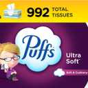 Puffs Ultra Soft Non-Lotion Facial Tissue, 8 Family Boxes, 124 Facial Tissues per Box