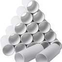 30 Pack Craft Rolls - Thick Cardboard Tubes for Crafts - Round Cardboard Tubes - Craft Tubes - Craft Round Tubes - Paper Tube for Arts & Crafts - 1.57 x 3.9 Inches - White