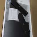 Podium Stand with Wheels Wooden Lectern Podium Stand Portable Pulpit Standing with Storage Mobile Reception Podiums Desk for Church Office School Conference Restaurant Meeting, Black