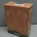 koodee Water Bottle 2 Pack 16 oz Stainless Steel Vacuum Insulated Water Bottle Wide Mouth Sports Flask with Leakproof Spout Lid (Navy and Grass Green)